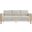Hawken Boucle Fabric Sofa In Parchment Beech