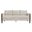 Hawken Boucle Fabric Sofa In Parchment Espresso