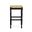 Hawthorne 29 Inch Barstool In Antique Black and Natural