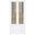 Hawthorne 4-Shelf Glass Door Tall Cabinet with Drawers In White and Distressed Pine