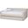 Haylie Modern And Contemporary Beige Fabric Upholstered Full Size Daybed With Roll-Out Trundle Bed