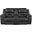 Hazen Double Reclining Loveseat with Center Console In Black