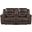 Hazen Double Reclining Loveseat with Center Console In Dark Brown