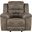 Hazen Rocker Reclining Chair In Brown