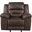 Hazen Rocker Reclining Chair In Dark Brown