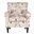Hazina White and Red Club Chair