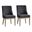 Hedda Dining Chair Set Of 2 In Charcoal