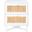 Hedwig 2 Drawer Nightstand in White and Natural