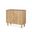 Heera Diamond Motif with Shelf Accent Cabinet In Light Brown