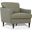 Helena Moss Green Leather Accent Chair