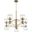 Helios Aged Brass Small Chandelier