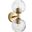 Helios Aged Brass Wall Mount