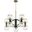 Helios Noir And Aged Brass Small Chandelier