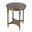 Hellinger 24 Inch Round Wood Tall End Table with Open Shelf In Pastel Green