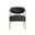 Heloise Dining Armchair In Bravo Black