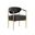 Heloise Dining Armchair In Bravo Black