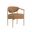 Heloise Dining Armchair In Milliken Cognac