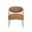 Heloise Dining Armchair In Milliken Cognac