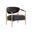 Heloise Lounge Chair In Bravo Black