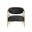 Heloise Lounge Chair In Bravo Black