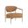 Heloise Lounge Chair In Milliken Cognac