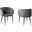 Hemingway Velvet Upholstered Side Chair In Gray