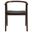 Henry Vegan Leather and Wood Dining Chair In Black