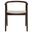 Henry Vegan Leather and Wood Dining Chair In Stone