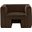 Henson Velvet Chair In Brown