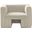 Henson Velvet Chair In Cream