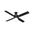 Hepburn 52 Inch Ceiling Fan with LED Light Kit and Wall Control In Matte Black and Black Oak
