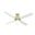 Hepburn 52 Inch Ceiling Fan with LED Light Kit and Wall Control In Modern Brass and Aged Oak