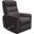 Hercules Chocolate Swivel Glider Recliner with Articulating Headrest
