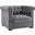 Heritage Gray Performance Velvet Arm Chair