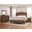 Heritage Sleigh Bedroom Set In Cobblestone Oak
