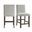 Hester Counter Side Chair Set of 2 In Grey and Black