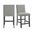 Hester Counter Side Chair Set of 2 In Grey