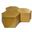 Hexagon 3 Piece Coffee Table In Brushed Gold