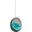 Hide Gray Turquoise Outdoor Patio Swing Chair Without Stand EEI-2654-GRY-TRQ