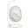 Hide White Outdoor Patio Swing Chair With Stand