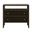 Bronze Bay Highland Open Shelf 2 Drawer Nightstand In Dutch Brown Oak