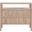 Bronze Bay Highland Open Shelf 2 Drawer Nightstand In Natural Oak