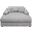 Hilde Chaise with 2 Pillows In Gray