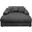 Hilde Chaise with 2 Pillows In Dark Gray