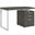 Brennan 3-drawer Office Desk Weathered Grey