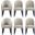 Hillman 6-Piece Dining Chair and Arm Chair In Light Grey
