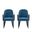 Hillman Dining Arm Chair Set of 2 In Blue