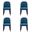 Hillman Dining Chair Set of 4 In Blue