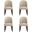 Hillman Dining Chair Set of 4 In Sand