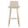 Hines Bar Stool In Ivory and White